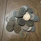 Roll of 50 Coins Mixed Indian Head Cent Pennies in Few Good/ AG/ WORN condition!