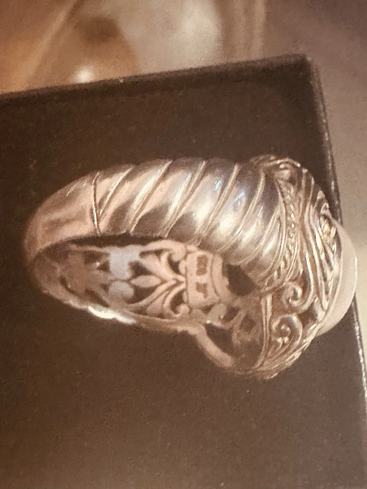 Anillo Romántico Barbara Bixby Oro 18k y Plata de Ley 925 Granate Talla 7 Foto 3 de 4