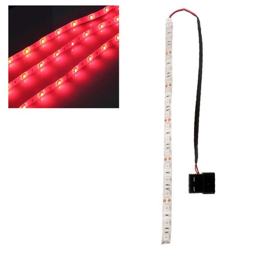 2x Blue/Red/Green modding PC Case LED strip light 30cm LED long molex connector - Picture 3 of 6