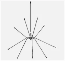 Procomm SP800/50BN Spider Police Scanner Base Station Antenna W/ 50' Coax Cable