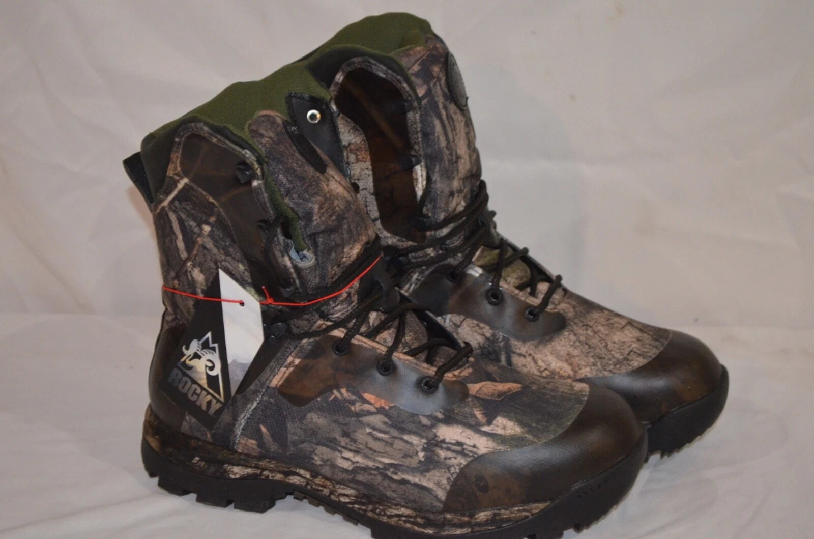 Rocky Mens Lynx 1000G Mossy Oak Country Cordura Hunting Boots Sz 13