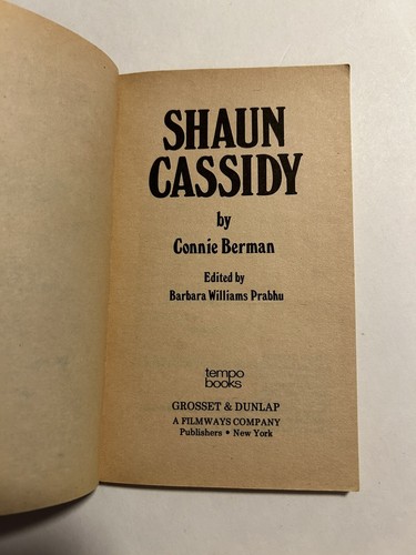 Vintage 1979 Shaun Cassidy Biography by Berman - Imagen 5 de 11