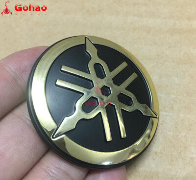 1x 5cm Fuel Tank Fender Fairing Tuning Fork Badge Emblem for Bikes R1 R6 R3 R7