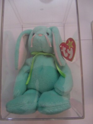 Beanie Babies Ty Original Baby Hippity Rabbit EXTREMELY RARE & Spelling Errors