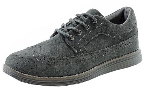 Fashion Wingtip Cuddy Grey Suede Shoes 