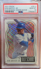 G890 2021 PRIZM OLD SCHOOL KEN GRIFFEY JR #OS2 PSA 10 WHITE WAVE