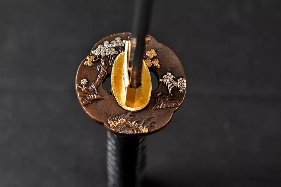 Espada Samurai Japonesa Afilada Katana T10 Plegada Arcilla Templada Hecha a Mano Real Hamon Foto 3 de 4