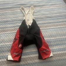 Castelli Men  s Size Black/ Red Padded Seat One Piece Cycling Suit Large Castell