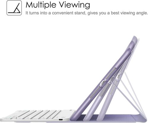 Keyboard Case for For iPad 9th/8th/7th Gen 10.2 inch Stand Cover w Pencil Holder - Picture 4 of 18