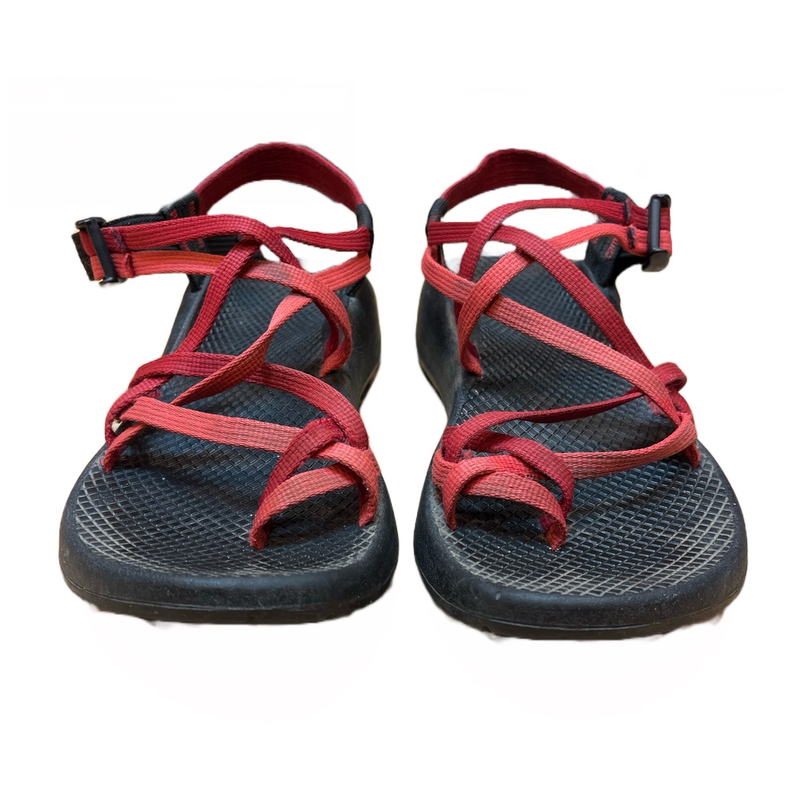 Chaco Z2 Vibram Hiking Sandals for Women Size 9 Red Black