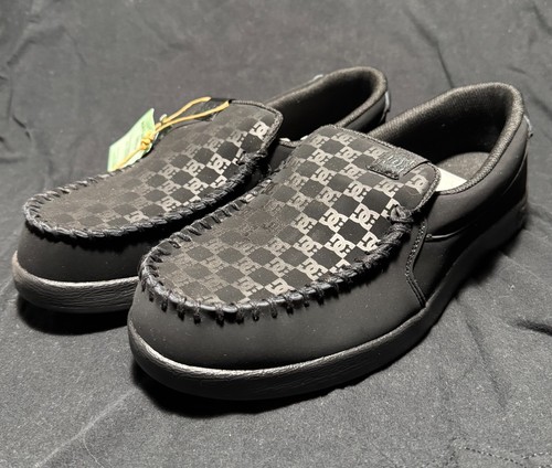DC Shoes Mens 9 Villain NEW Skate Loafer Black Slip On Casual Comfort ...