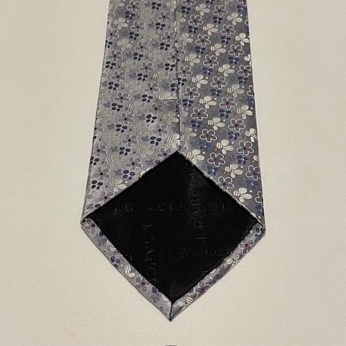 Jerry Garcia Krawatte Silber Floral Blumen Seide Atemberaubend Unikat Stilvolles Design - Bild 12 von 22