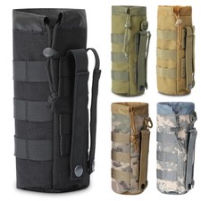 Tactical Drawstring Molle Water Bottle Holder Military Travel Water Bottle Bag