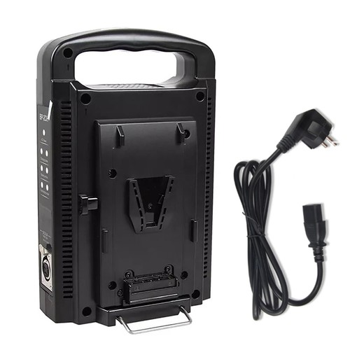 BP-2CH Dual Channel V-Mount/V Lock Battery Quick Charger with Power Supply Cable