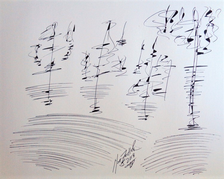 Matt Zedler Original | Drawing  | #B373 | 1 of 1 | 9 x 12" | Ink on Paper | $200