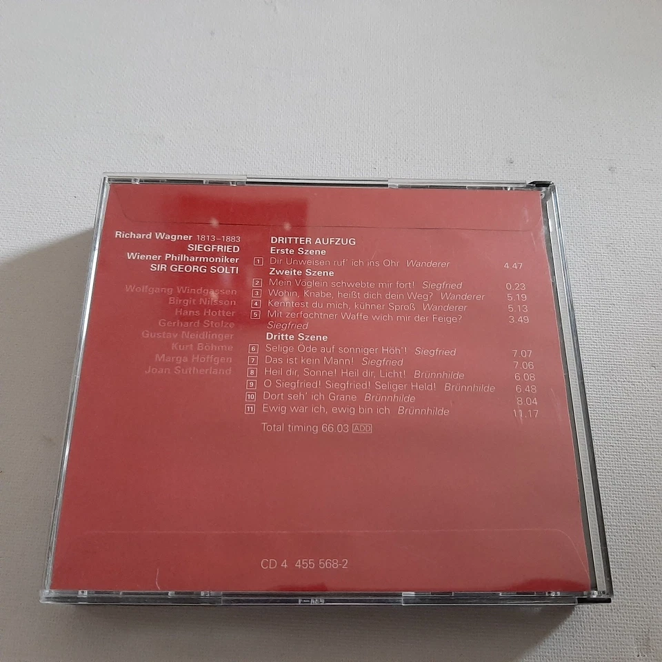 Richard Wagner Siegfried 4 CD Boxset Wiener Philharmoniker Sir Georg Solti - Bild 4 von 4