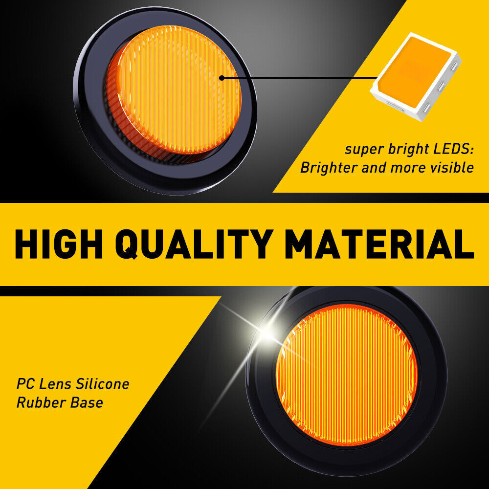 Hopkins Towing Solutions 2 In. 12V Round LED Clearance/Side Marker Light, Amber At Tractor Supply Co - Foto 2