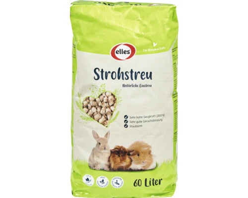 Kleintierstreu elles Strohstreu natürliches Einstreu für Nager und auch Katzen 6