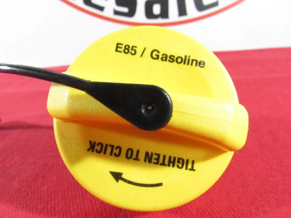 道奇 RAM 克莱斯勒 JEEP E-85 乙醇柔性燃料黄色燃气盖全新原始设备制造商拖把 — 第 2/4 张图片