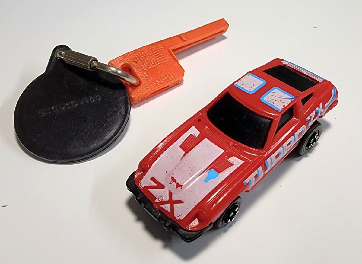 VINTAGE 1980 Kidco Burnin' Key Cars Red Datsun Turbo 280ZX Plastic