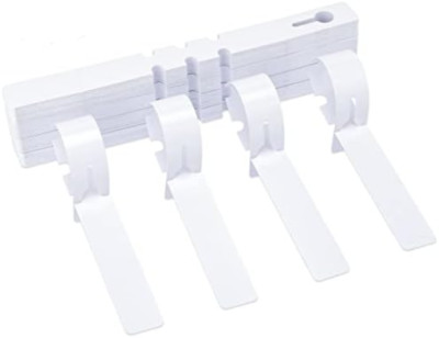 100 Pezzi Etichette per Piante, 2 Forme Bianco Cartellini per Piante Plastica Marcatori per Piante Etichette Orto Resistente Alle Intemperie Scrivibile per Giardino Piante (A Forma Di T E Freccia