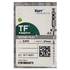 *4-Pieces* Kerr SybronEndo TF Adaptive Hand Files Size-SM1 Length 27mm 8174207