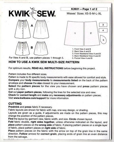 CHOICE: NEW Kwik Sew Kerstin Martensson Sewing Patterns: Misses' Skirts Jackets+ - Picture 36 of 39