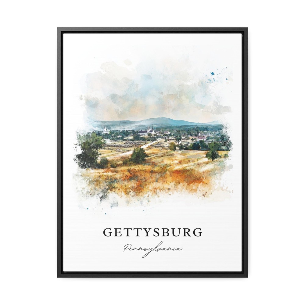 Gettysburg PA Art, Gettysburg Print, Gettysburg Watercolor, Gettysburg PA Gift