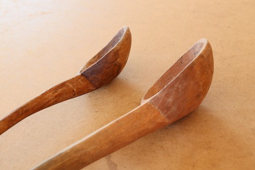 Vintage Kitchen Appliances Antique Carved Wood Spoons Farmhouse Early 20th. - Picture 5 of 10