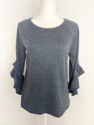banana republic ruffle sleeve top
