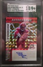 Brian Robinson Rookie Autographs Choice Red Yellow Fusion Prizm 2022 Mosaic SGC