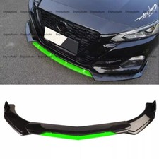 For Nissan Versa Universal Front Bumper Lip Spoiler Splitter Gloss Black Green For Nissan Versa Universal Front Bumper Lip Spoiler Splitter Gloss Black Green