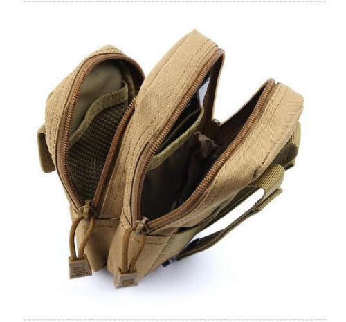 Tactical Molle Pouch EDC Waist Bag Outdoor Military Fanny Pack Phone Pocket Case - Picture 15 of 21