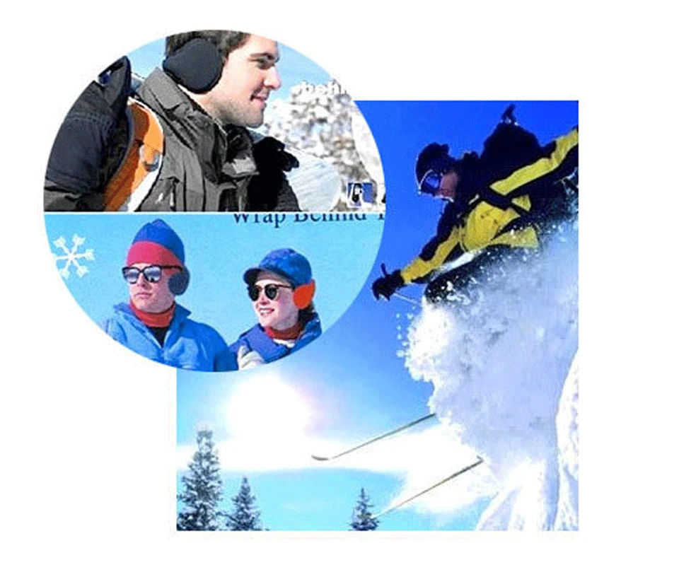 Ear Muffs Winter Ear warmers Fleece Earwarmer Men Women Behind the Head Band lot - Image 4 of 4