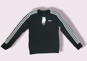Adidas para mujer Negro Suéter Sudadera Sudores Essentials 3 Rayas, Talle  Xs | eBay