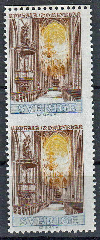 Probedruck Test Stamp Uppsala Dom 1968 Slania