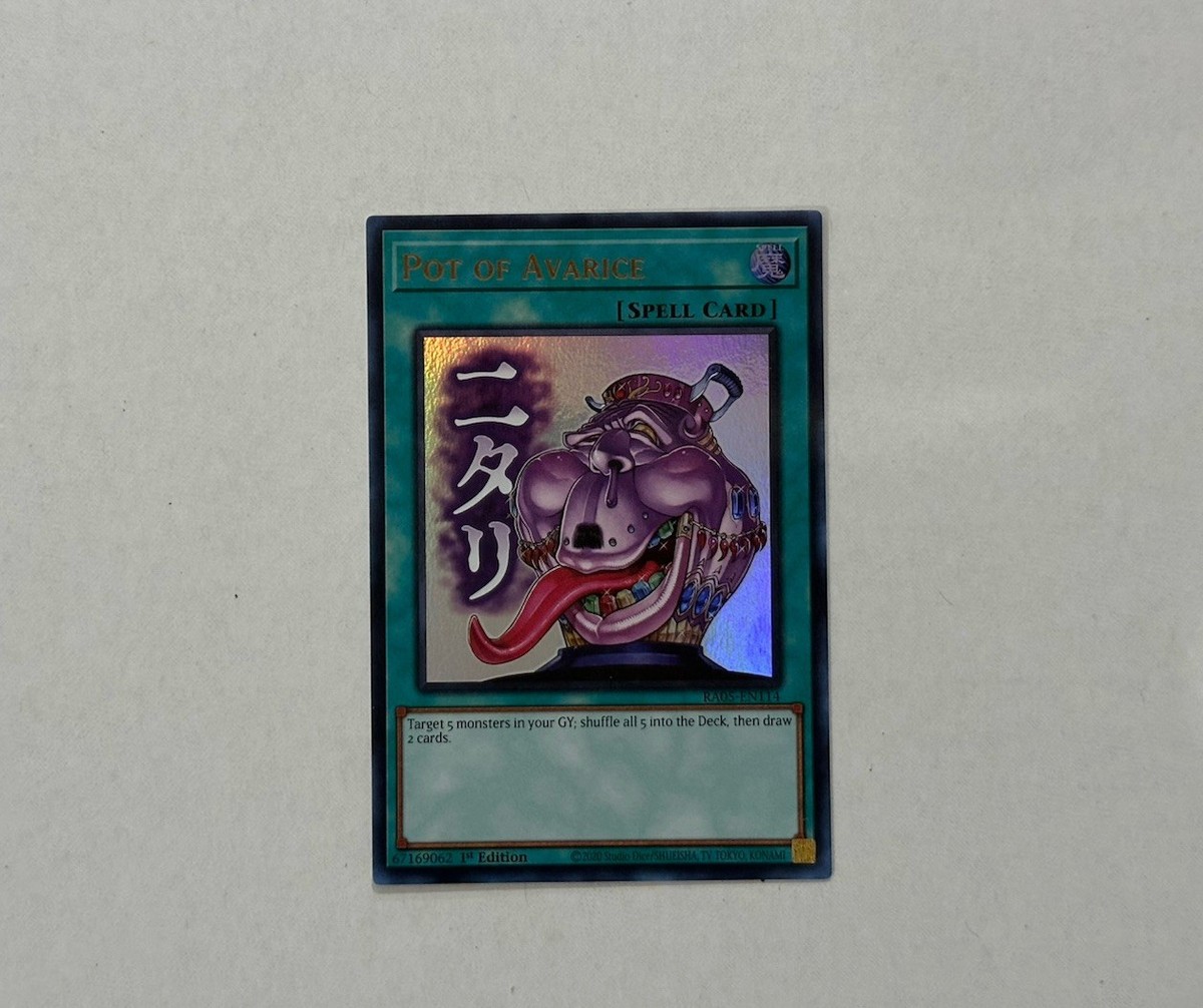 YuGiOh! Pot of Avarice RA05-EN114 STAMPED ART Rarity PREORDER
