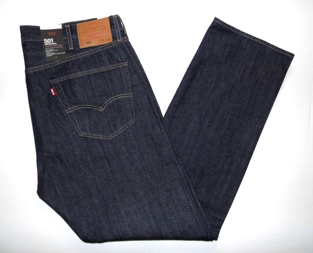 LEVI'S - Men's NEW 501 Premium Original Fit Jeans 38""W X 32""L 005010162 Marlon