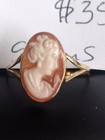 VINTAGE 1940'S ITALY ITALIAN 18K GOLD CAMEO RING SIZE 7 1/2  — photo 1
