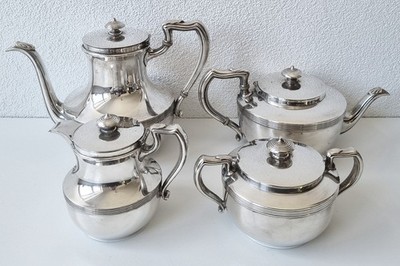 Toller Reed & Barton Kaffee & Teekern mit Milch, Zucker - EPNS - England um 1940