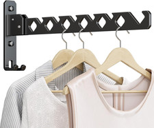Wall Mounted Clothes Drying Rack, Wall Clothes Hanger Foldable, Laundry Hanger H