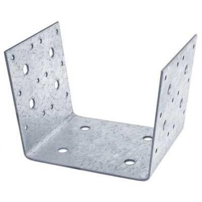 2 PCS Half Post Base for 6x6 Wood Post, Joist Hanger Post to Beam Connector f...
