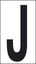 START sticker letter J homes offices public places 10CMx5 6CM original