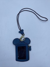 Disney Mickey Mouse ID/Credit Card Holder/Lanyard/Wallet Blue