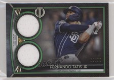 2020 Topps Tribute Single Player Dual Relics Green 62/99 Fernando Tatis Jr 1j2