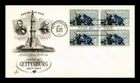US COVER BATTLE OF GETTYSBURG CIVIL WAR CENTENNIAL FDC SCOTT 1180 BLOCK OF 4