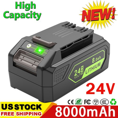#ad 24V 8.0Ah Battery for Greenworks 24 Volt Lithium 29842 29852 24322 29862 29972 $40.99