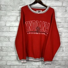 Vintage Indiana Hoosiers Crewneck Sweatshirt 90s Embroidered Heavyweight Size S