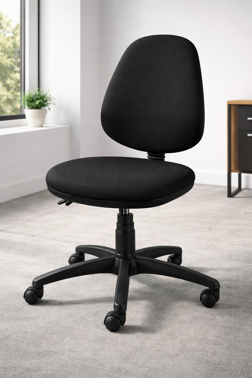 CT-200 Fabric Office Chair Swivel No Arms High Back Computer Desk Task Chair