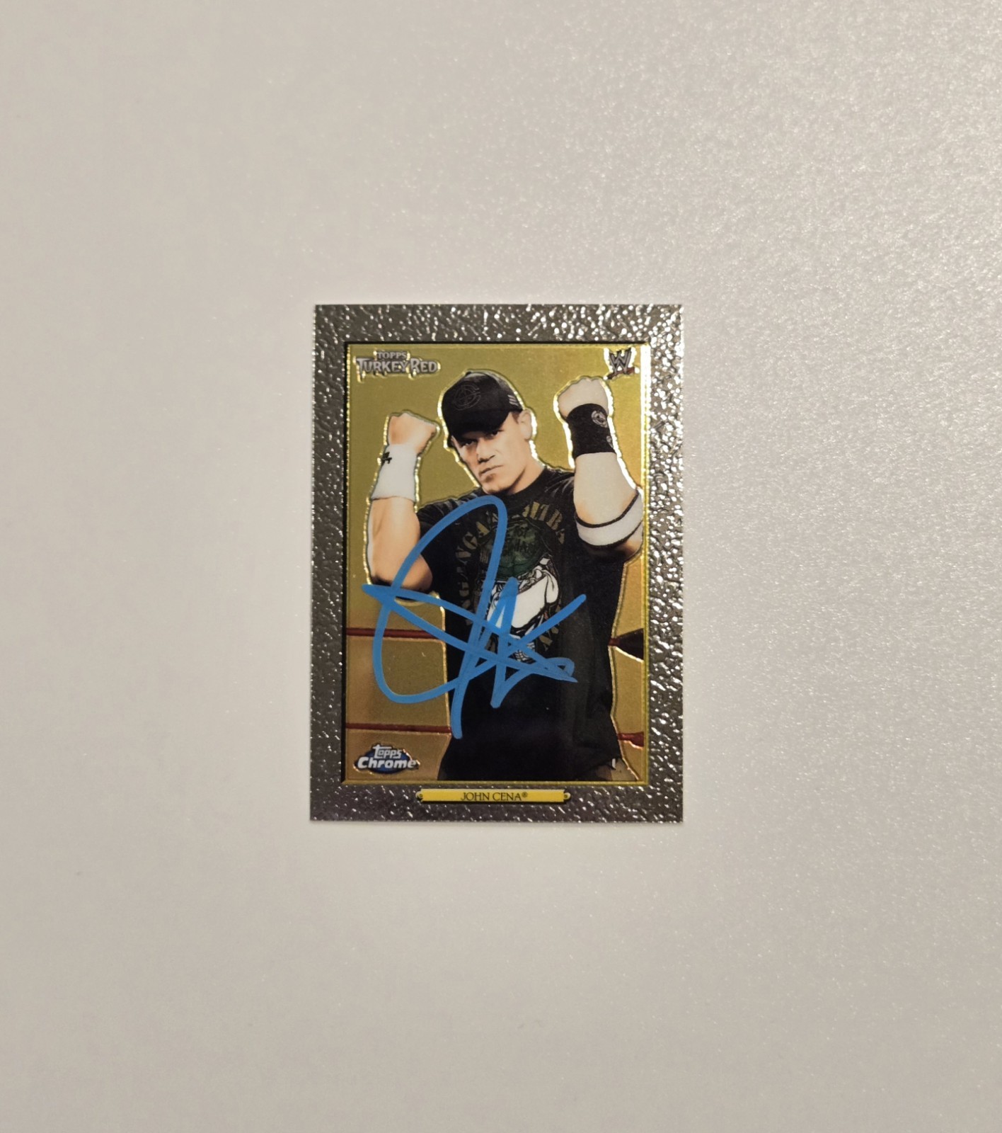 2007 Topps Heritage WWE Chrome Heritage II - John Cena #93 Auto Card view 12